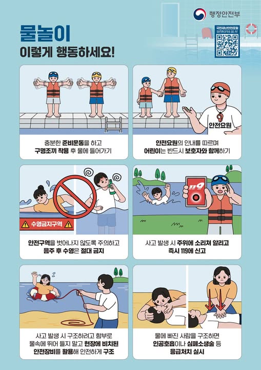 1.여름철 물놀이 안전수칙 안내